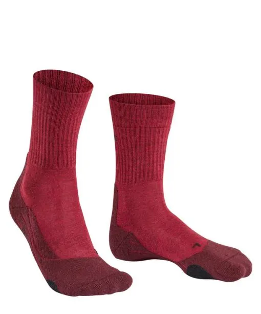 Women TK2 Explore Wool Women Trekking Socks Scarlet FALKE Hiking Socks