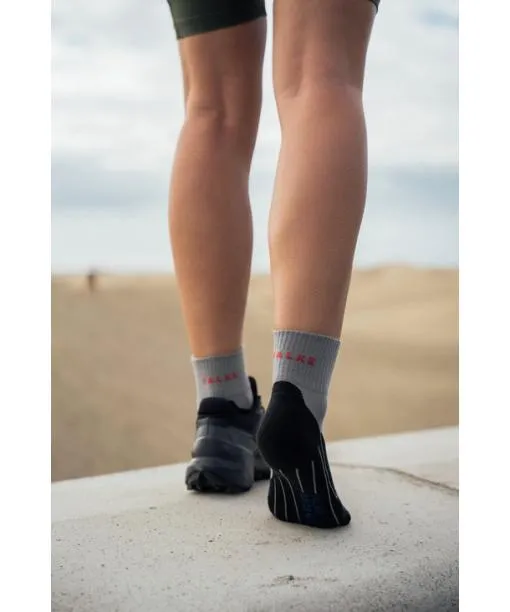 Women TK5 Wander Cool Short Women Trekking Short Sock Hematite FALKE Hiking Socks