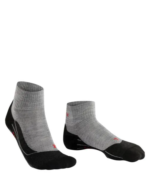 Women TK5 Wander Short Women Trekking Short Sock Light Grey FALKE Hiking Socks