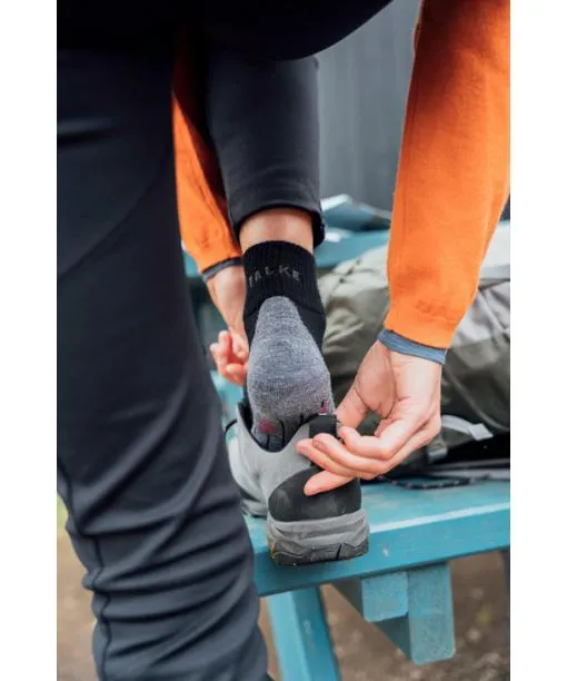 Women TK5 Wander Short Women Trekking Short Sock Light Grey FALKE Hiking Socks