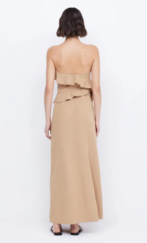 Women Tops Bec Bridge COASTLINER STRAPLESS TOP Tan