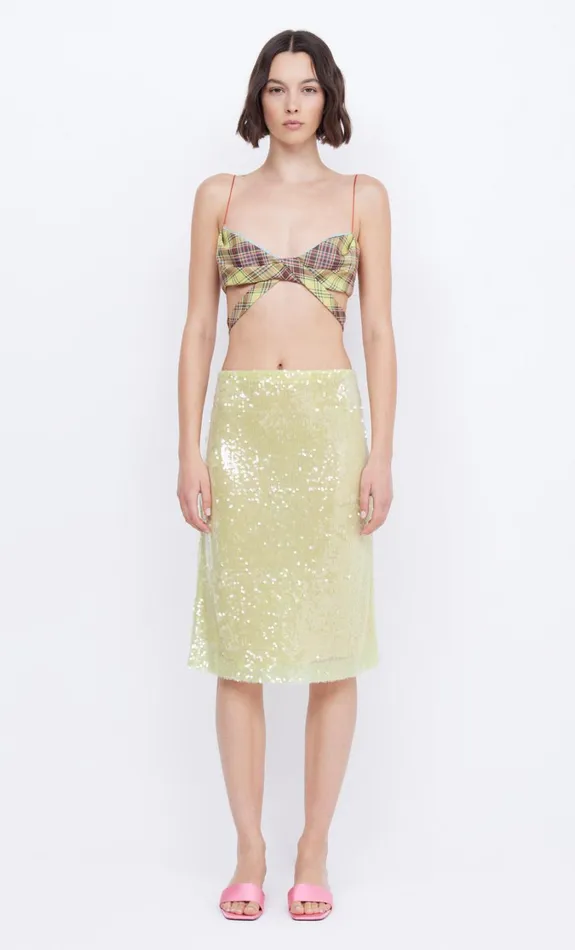 Women Tops Bec Bridge FARIDA TWIST CROP Citrus Sorbet