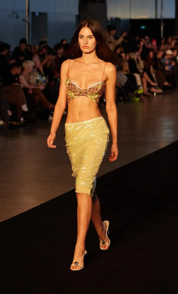Women Tops Bec Bridge FARIDA TWIST CROP Citrus Sorbet