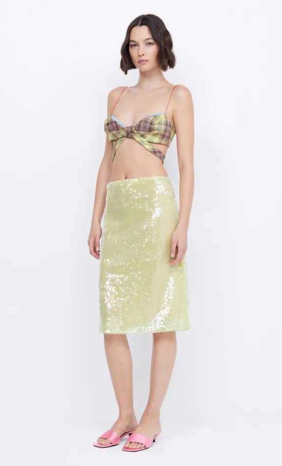 Women Tops Bec Bridge FARIDA TWIST CROP Citrus Sorbet