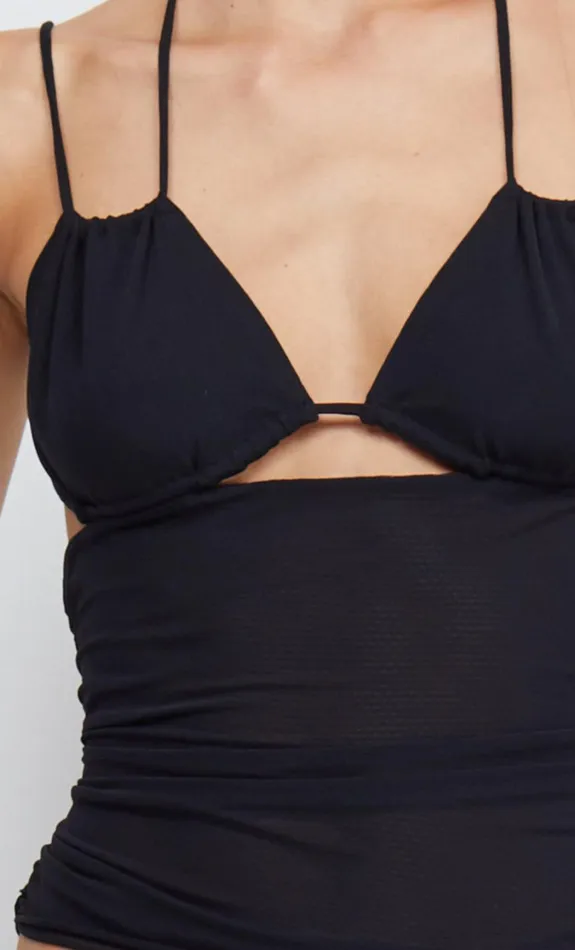 Women Tops Bec Bridge JULIEN STRAPPY TOP Black