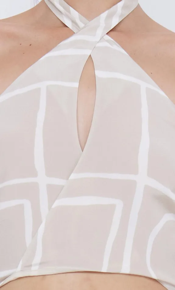 Women Tops Bec Bridge SALMA HALTER TOP Checkers