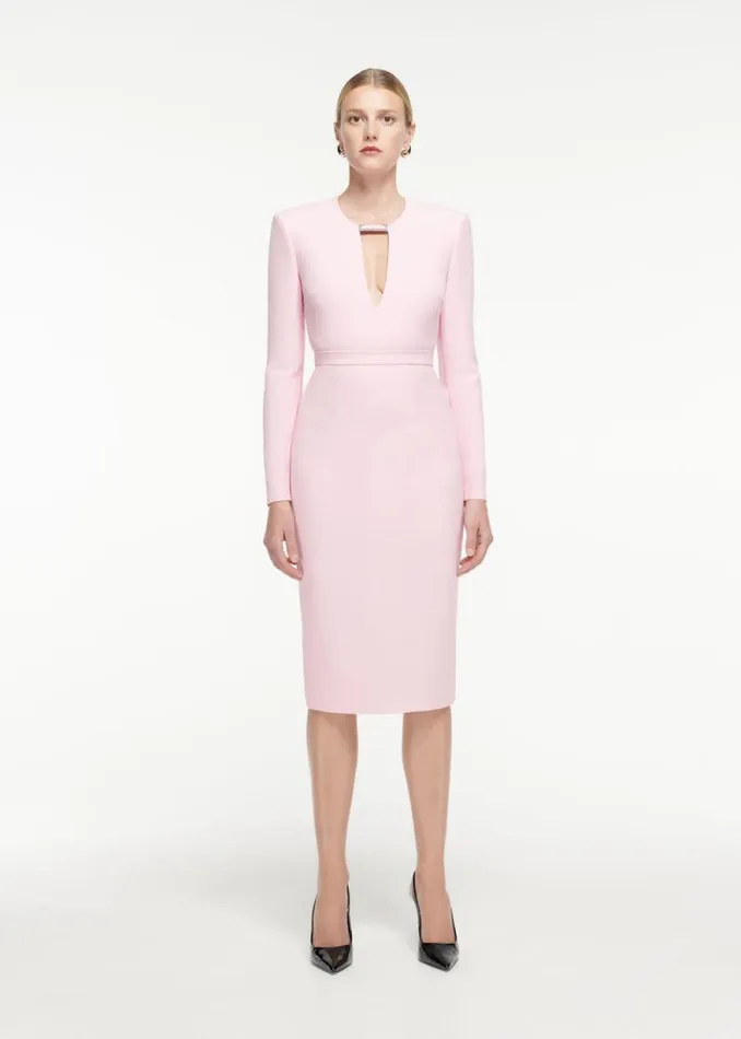 Women Tops Roland Mouret Long Sleeve Crepe Top