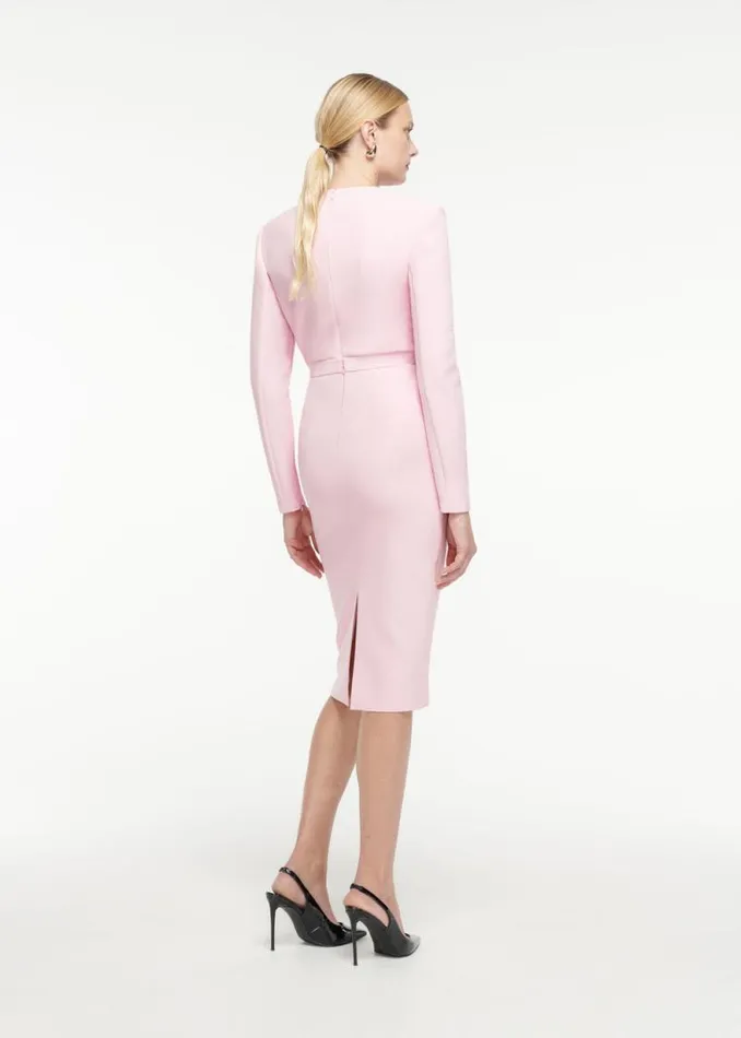 Women Tops Roland Mouret Long Sleeve Crepe Top