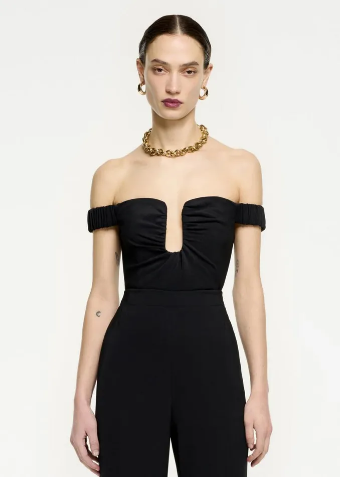 Women Tops Roland Mouret Off The Shoulder Stretch Cady Top