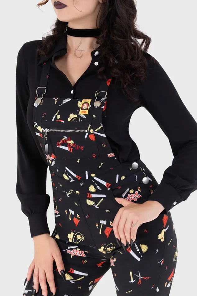 Women Trousers and Jeans Killstar Your Pal Since 03988 Dungarees