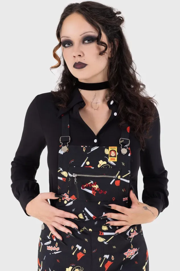Women Trousers and Jeans Killstar Your Pal Since 03988 Dungarees