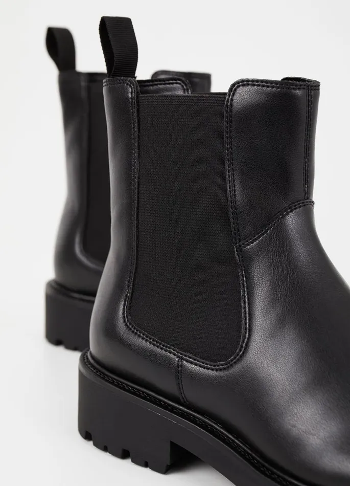 Women Vagabond Boots KENOVA BOOTS Black Leather Imitation