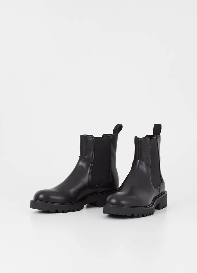 Women Vagabond Boots KENOVA BOOTS Black Leather Imitation