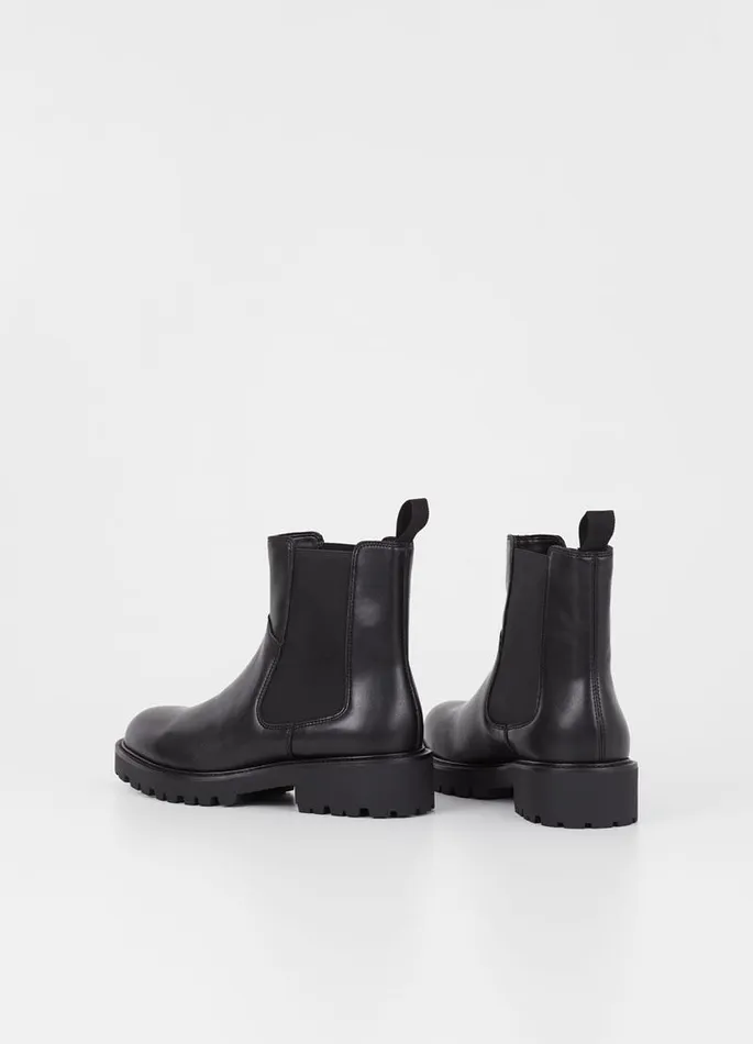 Women Vagabond Boots KENOVA BOOTS Black Leather Imitation