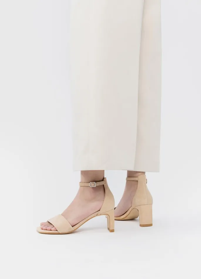 Women Vagabond Sandals LUISA SANDALS Beige Suede