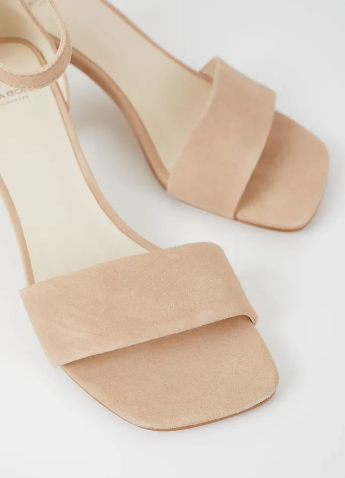 Women Vagabond Sandals LUISA SANDALS Beige Suede
