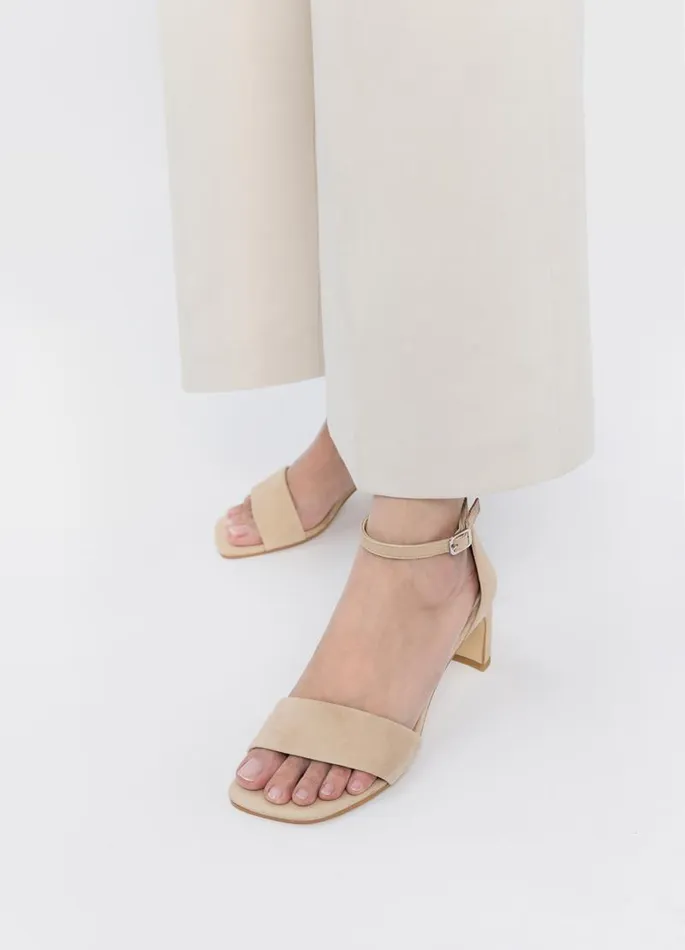 Women Vagabond Sandals LUISA SANDALS Beige Suede