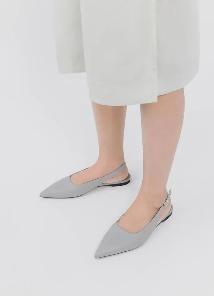 Women Vagabond Slingbacks HERMINE SHOES Grey Leather