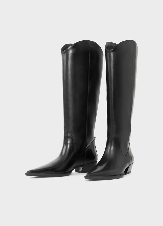 Women Vagabond Tall Boots CASSIE TALL BOOTS Black Leather