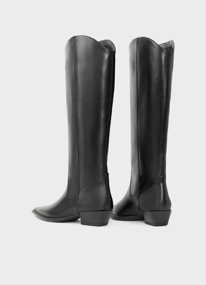 Women Vagabond Tall Boots CASSIE TALL BOOTS Black Leather