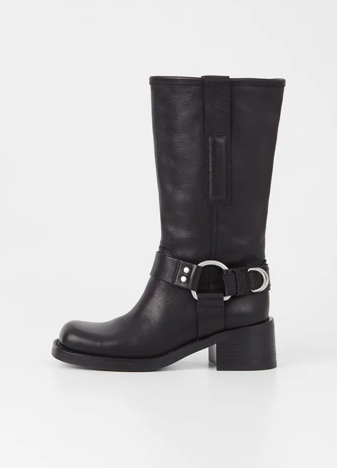 Women Vagabond Tall Boots NOUR TALL BOOTS Black Leather