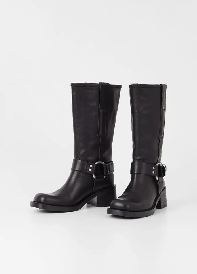 Women Vagabond Tall Boots NOUR TALL BOOTS Black Leather