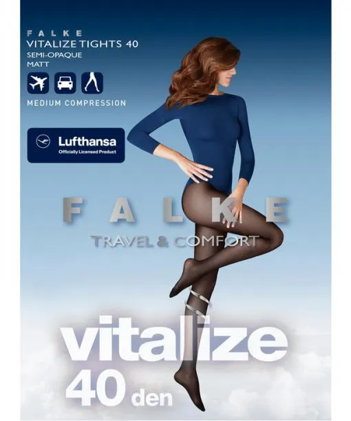 Women Vitalize 40 DEN Women Tights Graphite FALKE Functionals