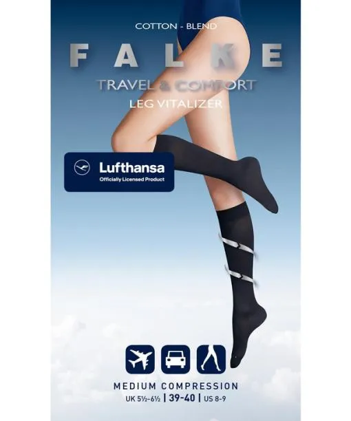 Women Vitalizer Women Kneehigh Socks Anthracite FALKE Knee High Socks