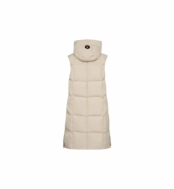 Women Waistcoats MOS MOSH MMNova Square Down Waistcoat Feather Gray