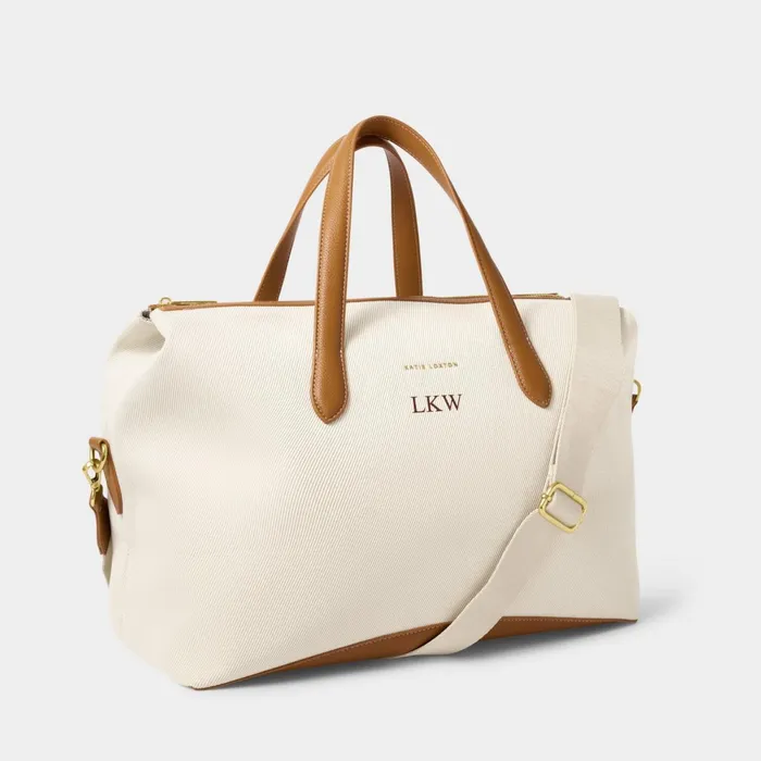 Women Weekend Bags Katie Loxton Siena Canvas Milan Cabin Bag In Cognac