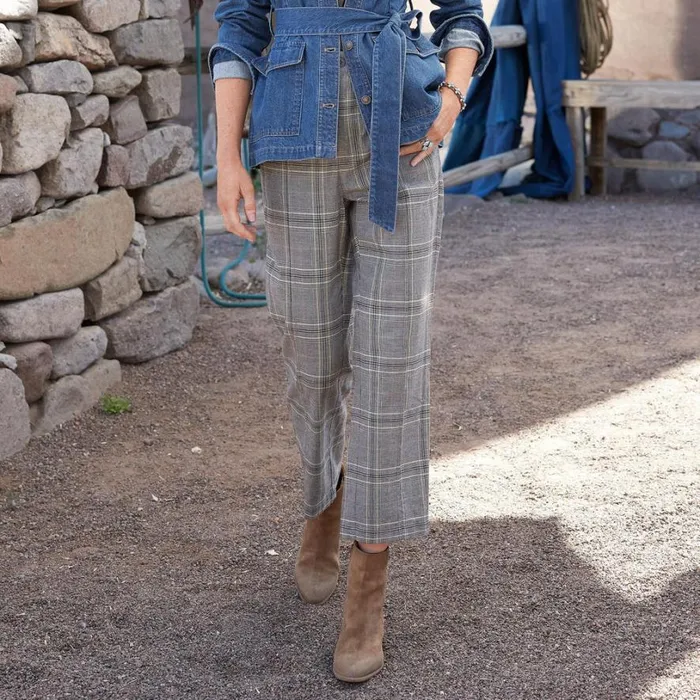 Women Whitman Plaid Pants Petite Mink Sundance Catalog Pants and Shorts