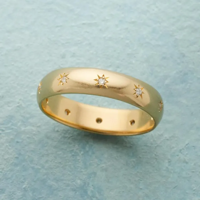 Women Wishing Stars Band Sundance Catalog Rings