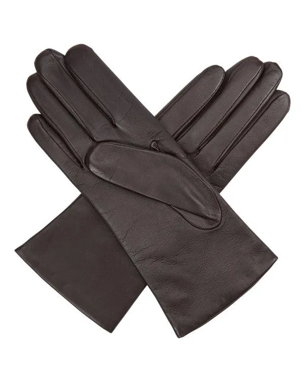 Women Women039s Leather Short GlovesIn Mocha Brown Mocha Brown NPeal Gloves