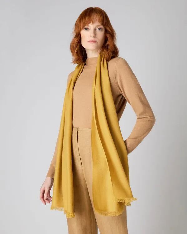 Women Women039s Pashmina Cashmere StoleIn Baroque Gold Baroque Gold NPeal Pashminas Wraps and Shawls