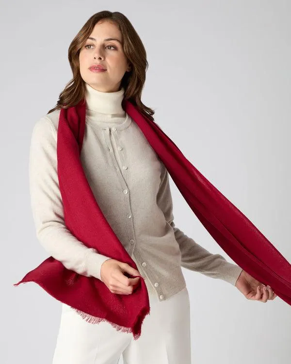 Women Women039s Pashmina Cashmere StoleIn Opera Red Opera Red NPeal Pashminas Wraps and Shawls