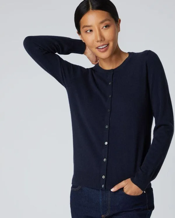 Women Women039s Round Neck Cashmere CardiganIn Navy Blue Navy Blue NPeal Cardigans Women Women039s Round Neck Cashmere CardiganIn Navy Blue Navy Blue NPeal Cardigans