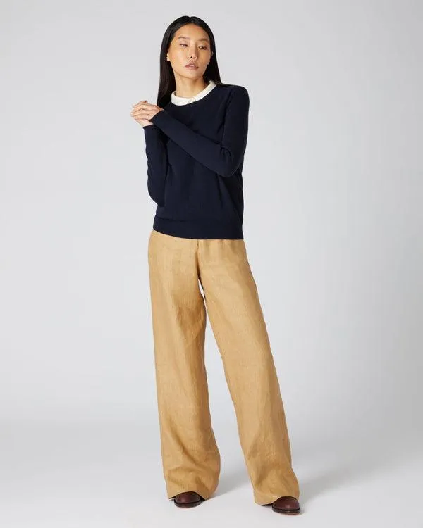 Women Women039s Round Neck Cashmere SweaterIn Navy Blue Navy Blue NPeal Round Necks Women Women039s Round Neck Cashmere SweaterIn Navy Blue Navy Blue NPeal Round Necks