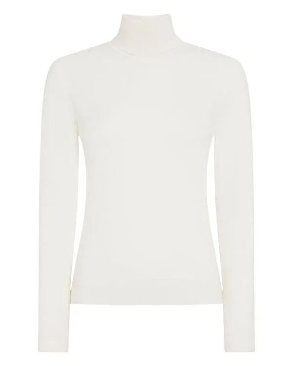 Women Women039s Superfine Turtle Neck Cashmere SweaterIn New Ivory White New Ivory White NPeal Turtle Necks