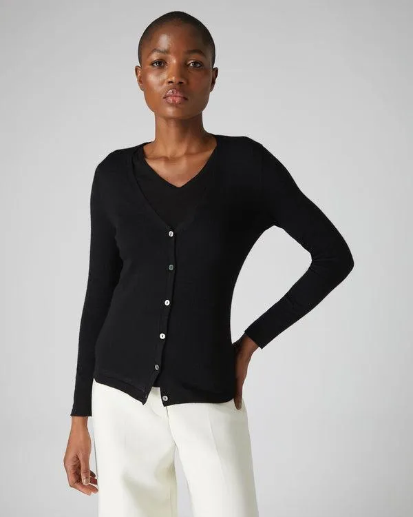 Women Women039s Superfine V Neck Cashmere CardiganIn Black Black NPeal Cardigans Women Women039s Superfine V Neck Cashmere CardiganIn Black Black NPeal Cardigans
