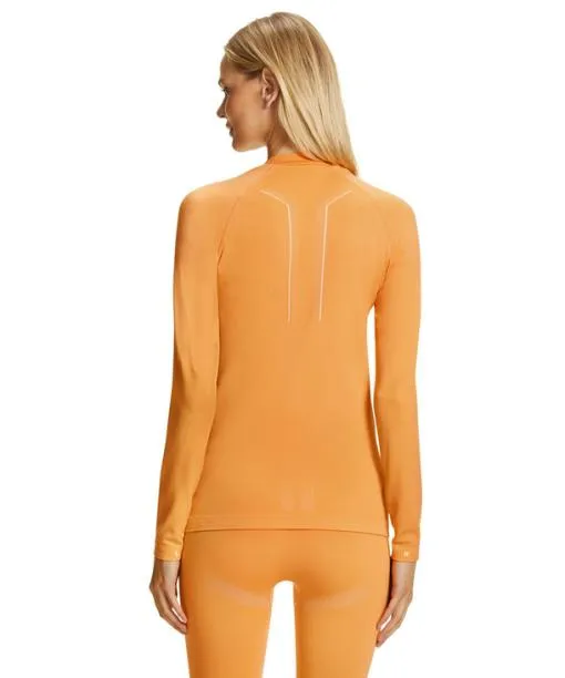 Women Women Long Sleeve Shirt Maximum Warm Orangette FALKE Long Sleeve Shirts
