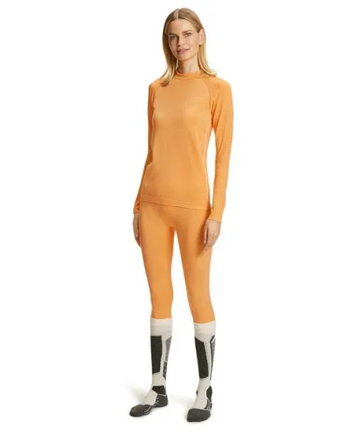 Women Women Long Sleeve Shirt Maximum Warm Orangette FALKE Long Sleeve Shirts
