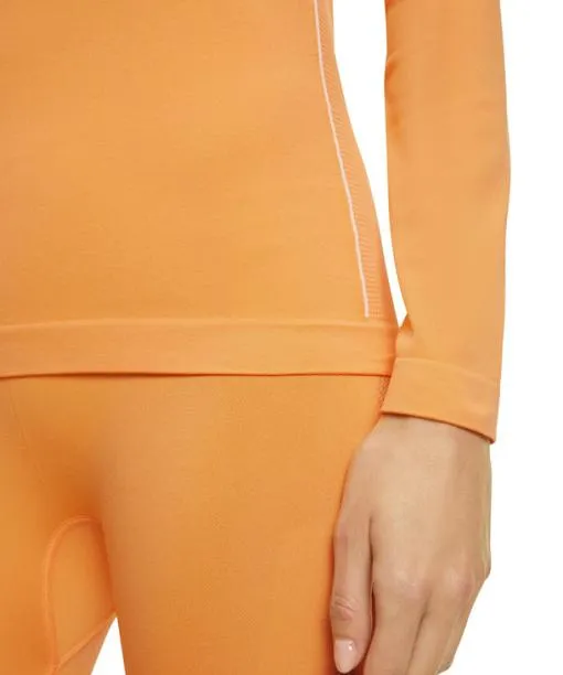 Women Women Long Sleeve Shirt Maximum Warm Orangette FALKE Long Sleeve Shirts