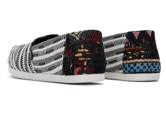 Women WomenAlpargata Black Striped Global Woven Black Multi TOMS Alpargatas