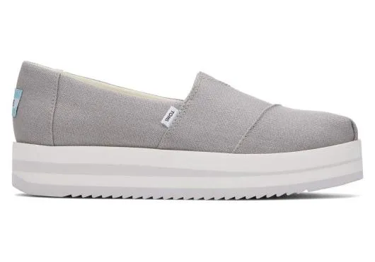 Women WomenAlpargata Grey Midform Espadrille Drizzle Grey TOMS Alpargatas