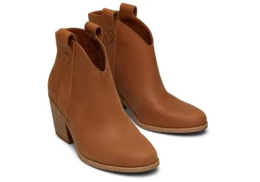 Women WomenConstance Tan Leather Heeled Boot Tan TOMS Exclusives