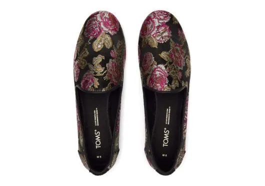 Women WomenDarcy Flat Black Metallic TOMS Dress Casual