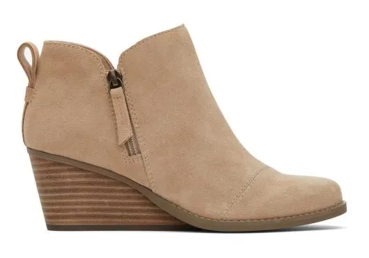 Women WomenGoldie Oatmeal Suede Wedge Boot Suede Oatmeal TOMS Exclusives
