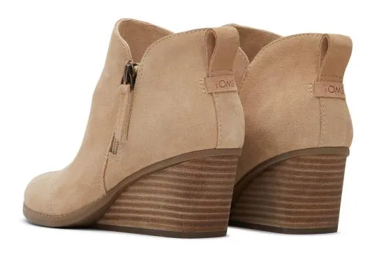 Women WomenGoldie Oatmeal Suede Wedge Boot Suede Oatmeal TOMS Exclusives