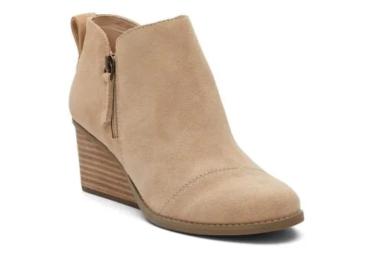 Women WomenGoldie Oatmeal Suede Wedge Boot Suede Oatmeal TOMS Exclusives