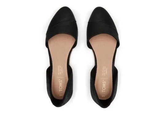 Women WomenJutti D039Orsay Black Embossed Flat Black Lizard TOMS Dress Casual